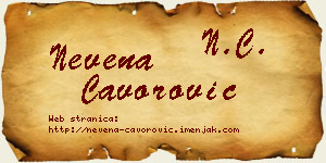 Nevena Čavorović vizit kartica